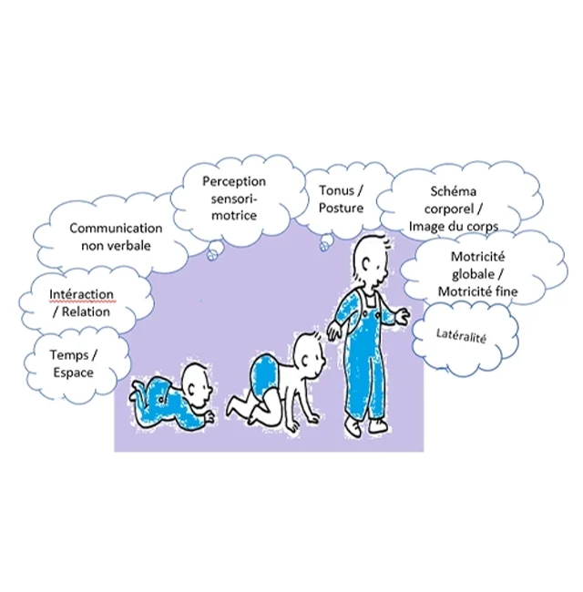 Tous les éléments liés à la psychomotricité chez l'enfant.